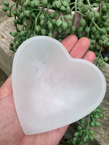 10cm Selenite Heart Bowl